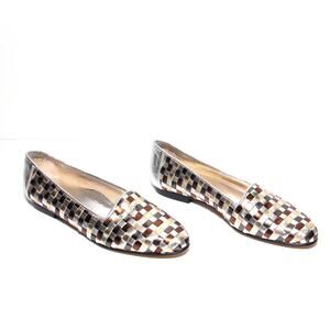 Rangoni Firenze Woven Leather Flats Loafers Size 8B Runs large